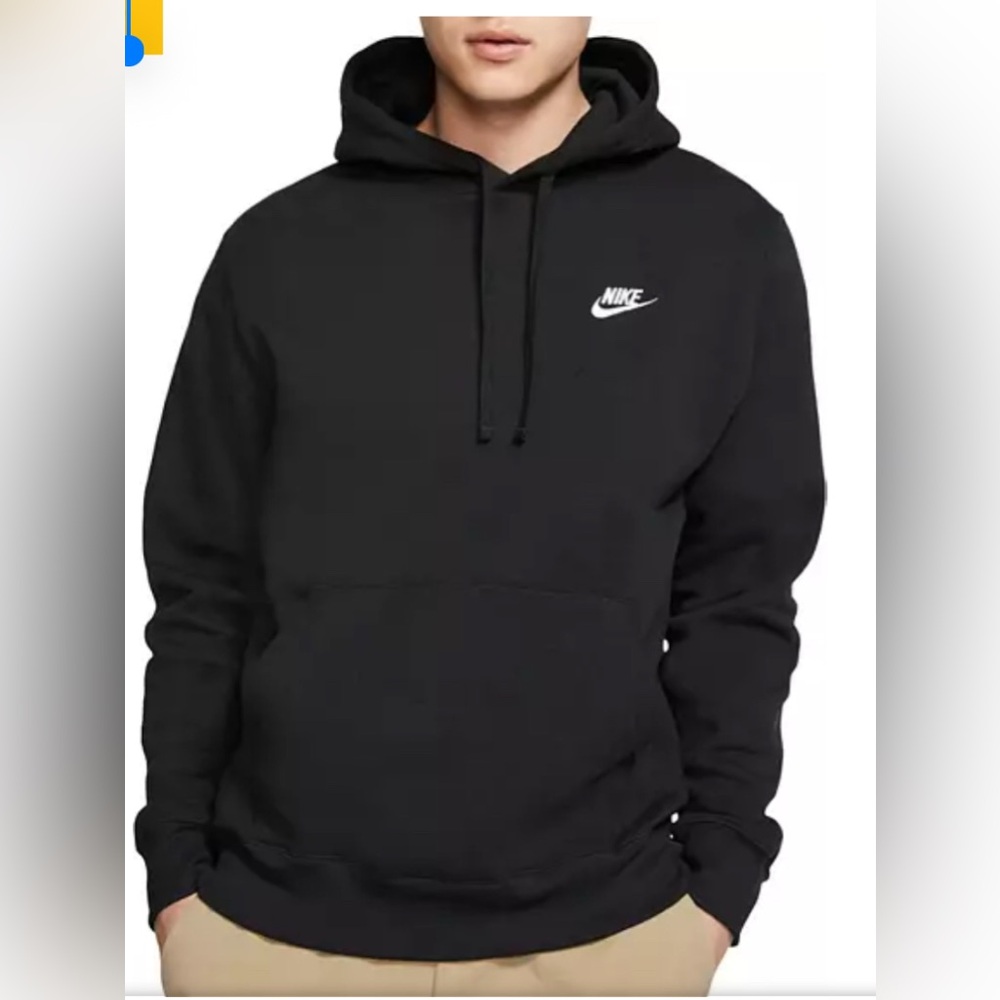 Nike Sportswear Club Men's Black Hoodie NEW Medium
